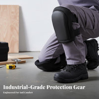 2 Pieces Anti-Slip Construction Knee Pads Wear-Resistant Heavy Duty Work Knee Pads Ergonomic Design for Gardeners, Workers