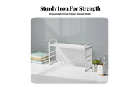 Space-Saving Multi-Tier Pegboard Rack Multifunctional Desk Shelf Large Capacity Workspace Organizer Sturdy Construction for Students, Home awayice Users, Remote Workers, Study Room, Workshop, Gaming Station