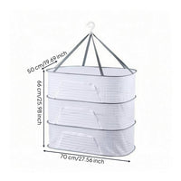 Resistant Foldable Hanging Drying Basket Ventilated Zippered Mesh Drying Basket Lightweight for Outdoor