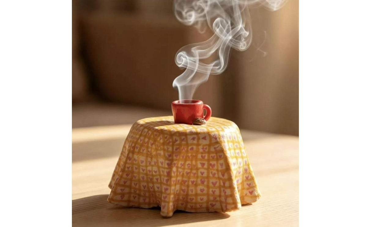 Coffee Cup Scent Holder Cute Resin Scent Holder Playful Desk Ornament for Tabletop, Workspace Area, Bookshelf