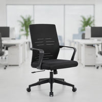 Ergonomic Mesh Office Chair Height-Adjustable Computer Chair Reclining Rolling for Professionals