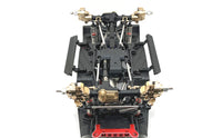 Brass Front Steering Joints Kit Engineered-Fit Brass Upgrade Kit Sturdy Chassis Support System Parts with Axle Covers for Hobbyists