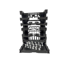 Industrial Model Assembly Rack Multi-Level Scene Backdrop with Figures Compact for Hobbyists, Collectors, Dioramas, Desk Display