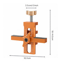 Aluminum Alloy Cabinet Door Installation Clamp Adjustable Cabinet Door Positioning Clamp Measurement Scale Panel Aligner Textured Pads