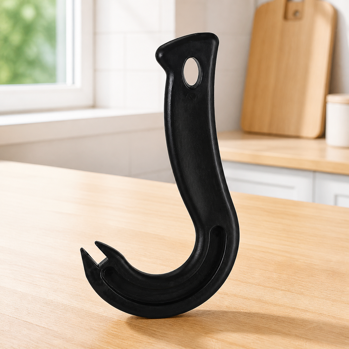 Can Opener for Elderly, Effort Saving Hook Tin Opener, Smooth-Cut Side Opening Manual Can Opener Synthetic Material Ergonomic Handle Kitchen Gadget