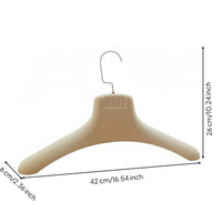 Faux Coat Hanger Construction Wide Shoulder Hanger Smooth Finish Household Storage