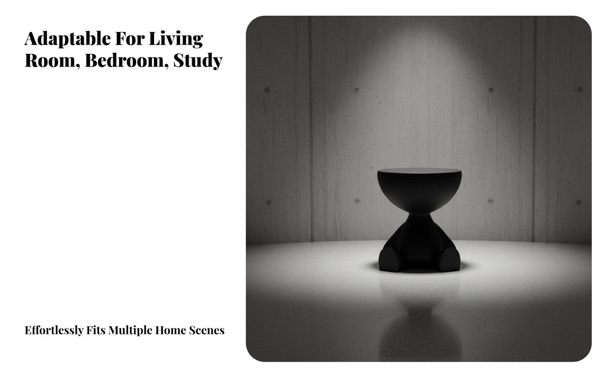 Round Storage Stool Cream Design Sitting Figure Side Table Little Man Storage Table Creative Design Living Room Furniture