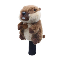 Golf Club Head Cover with Knit Sleeve Funny Driver Headcover Black Driver Head Cover for Golfers