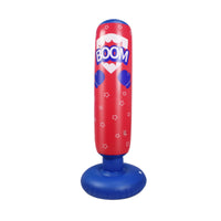 Inflatable Striking Column 125 Cm Inflatable Punching Bag Quick Setup Freestanding Punch Bag for Kids, Children, Playroom, Living Room, Home Gym