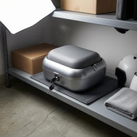 Motorcycle Tail Lockable Trunk Rigid-Body Seat Storage Box Hinged Lid Luggage Case