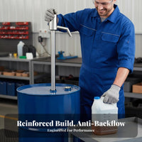 Corrosion-Resistant Manual Rotary Pump High-Flow flow capacity Fluid Handling Device adaptable SturdyDuty for Mechanics, Factory Workers, Workshop personnel, Garage, Warehouse