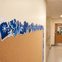 Bulletin Board Border Trim Seasonal Die-Cut Rolled Border Trim Holiday-Themed for Teachers, School Blackboard