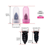 40 Pieces Tubeless Tire Repair Kit Cap Tire Plug Kit Easy to Use Vehicle Maintenance for Cars, Electric Bikes