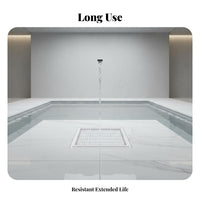 Safety Grille Design Swimming Pool Main Drain Long-Lasting Plastic Pool Floor Drain Cover Debris Blocker Water Return Outlet Cover Complete Set for Aquatic Pond Owners, Bathhouses, Spas