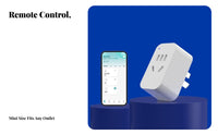 Mini Smart Socket Small Design Mini Smart Plug Voice Activated Plug Easy Setup Distance Control Outlet No Hub Required for Home