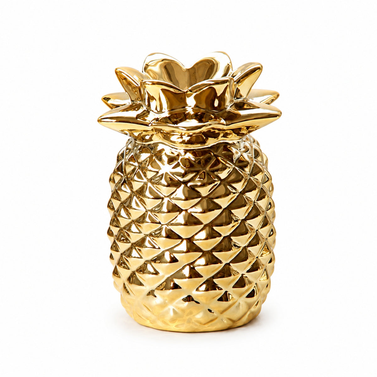 Creative European Gold Ceramic Pineapple Ornament Tabletop Decor