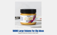 Pearlescent Acrylic Paint, Metallic Gold and Silver, Waterproof, DIY Art, Multi-Color, High Pigment, Factory Direct