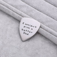 Custom Engraved Brushed Titanium Steel Guitar Pick