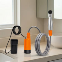 Electric Camping Shower Handheld Shower with Submersible Pump Chargeable for , Journeyers, Outdoor Washing, Car Trips