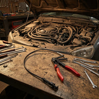Flexible Hose Clamp Pliers Long Reach Hose Clamp Pliers Heavy Duty for Mechanics, Engine Bays
