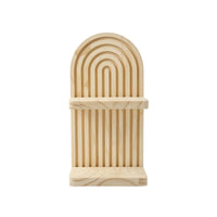 Decorative Arched Wall Shelf Geometric Slatted Wall Shelf Floating Shelving Minimalist for Bedroom