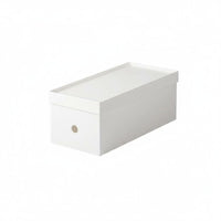 Wheeled Box with Lid Large Capacity Household Storage Stackable for Homemakers
