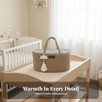 Diaper Carrier Organizer Foldable Portable Diaper Basket Portable Nursery Storage Bin Stylish Design Nursery Carrier With