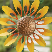 Rotating Three Sun-Shaped Wind Rotator Outdoor Decoration Sun-Shaped Wind Rotator 360 Degree Rotation Yard Ornament