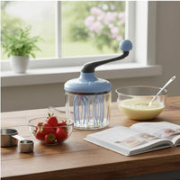 Hand Crank Egg Beater Easy to Clean Manual Rotary Whisk Large Capacity Handheld Cream Frother for Culinary Creators