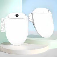 Instant Heating Smart Toilet Seat Cover Sterilization Automatic Toilet Seat Warm Air Drying Bathroom Fixture Wireless Controller