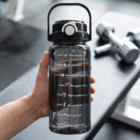 Large Capacity Sports Water Bottle with Straw for Gym and Outdoor Activities