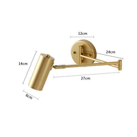 Extendable Foldable Wall Reading Lamp Modern Design Adjustable Reading Wall Light Easy to Install for Study Room, Bedside, Studio