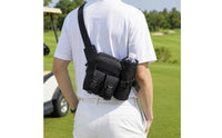 Compact Golf Waist Bag Lightweight Waist Bag with Cup Holder Hands-Unrestricted Fanny Pack with Water Bottle Holder Secure for Golfers