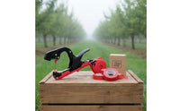 Includes Tapes and Staples Vine Tying Machine Upgraded Plant Tapener Red Vine Branch Tying Tool Time-Saving for Vineyard, Orchard, Nursery