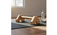 Stable Support Wood Pushup Handles Sturdy Wooden Push-up Grips Long-Lasting Wooden Parallettes Non-Slip Base for Home Gym, Gymnastics Training