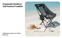 Foldable Design Highrear Reclining Camp Chair Includes Carrying Bag Highrear Camp Chair with drink Holder Stable Frame Portable Seating sturdy Duty for Campers, Anglers, Adults, Camping, Fishing, Picnics, spineyard