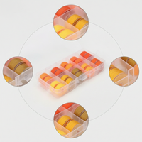 Transparent Plastic Bobbin Set with Thread, Colored Bobbin Storage Box, Household Multi-functional Sewing Machine Accessories