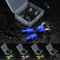 Silicone Nose Clip Earplug Set for Swimming, Waterproof, for Kids and Adults