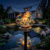 跨境Enchanting Oceanic Octopus Solar Path Light章鱼太阳能灯