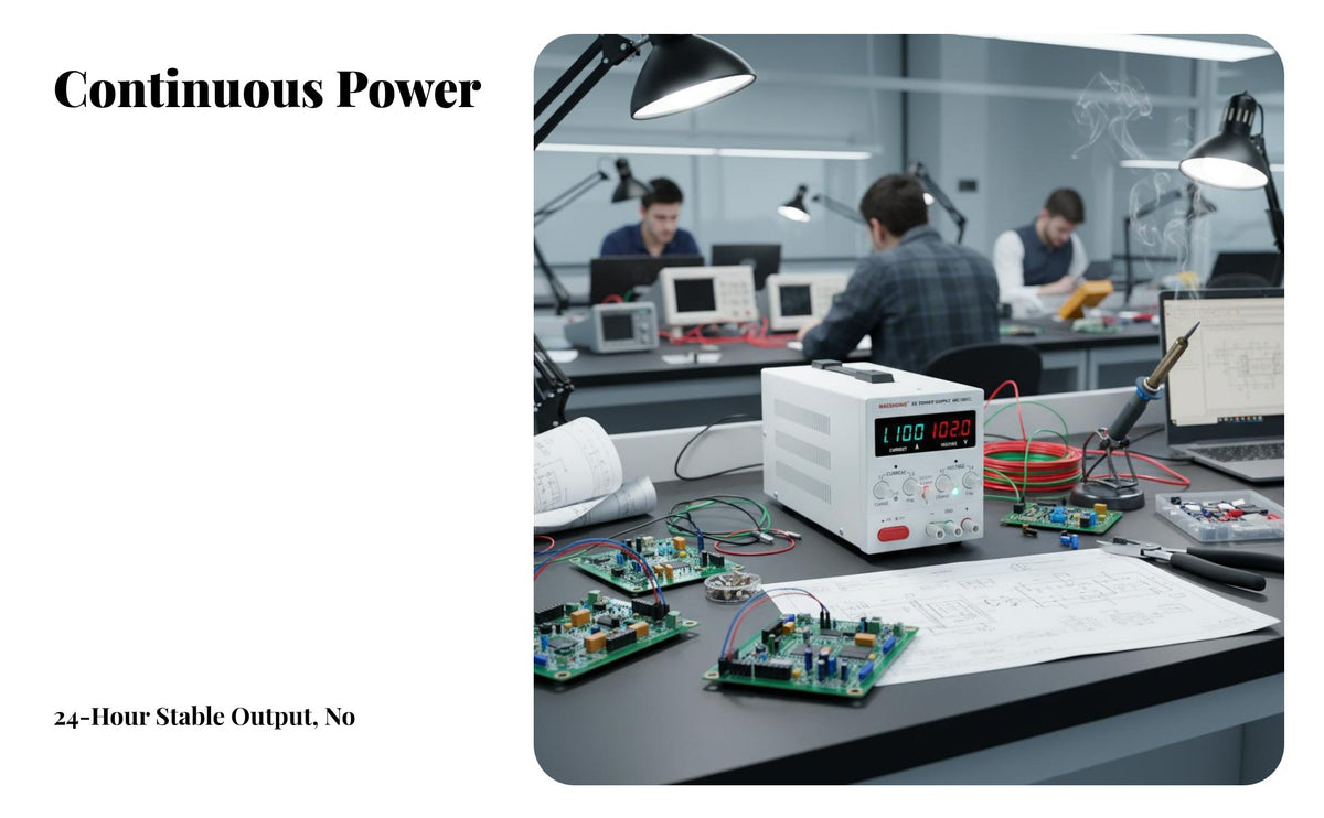 Stable Output Adjustable DC Power Supply Precise Adjustment Knobs Digital Bench Power Supply Short Circuit Protection AC to DC Converter Multiple Protections for Electronics Hobbyists, Amateur Radio Operators, Workshop, Repair Shop, Workbench, Desktop