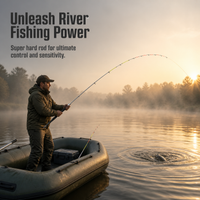 Telescopic Raft Fishing Rod Set with Sensitive Tip for Freshwater and Saltwater