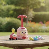 Manual Balloon Launcher Toy Balloon-Powered Car Long-Lasting Air-Powered Car Reusable for Preschoolers, Toddlers, Playroom