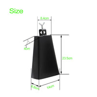Easy Mounting Metal Cowbell Loud and Clear Sound Mountable Cowbell Long-Lasting Construction for Drummers, Percussionists