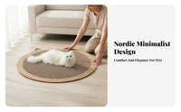 Furniture Protector Cat Scratcher Bed No Shedding Circular Cat Lounge Bed Long-Lasting for Lounging, Playtime, Living Room
