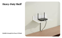 Easy Installation Display Device Wall Mount Shelf Multifunctional No-Drill Wall Shelf Multi-Functional for Students, Living Room, Bedroom