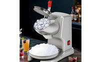 High Power Commercial Ice Shaver Steel Blades Electric Ice Shaver Large Capacity Beverage Machine Non-Slip Handle for Home Use