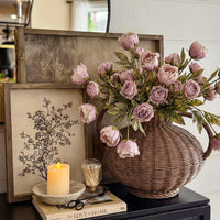 Vintage Peony Bouquet Artificial Flower for Home Table Wedding Decoration