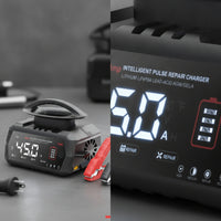 Smart Battery Charger Portable Battery Charger with Clamps Allall-Encompassing Powerful for Car Owners, Garage, Travel