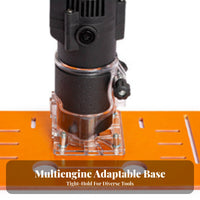 no-drill Installation Handheld Saw Mounting Plate accurate Cutting adjustable cutting guide Set Precise Cuts Woodworking Tool Easy Setup for DIY hobbyists, Home Renovators, Carpentry, Furniture Making, trimming Work, work workplace