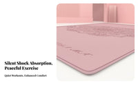 Exercise Mat Shock Absorbing Non-Slip Fitness Mat for Beginners, Women, Home, Gym, Studio